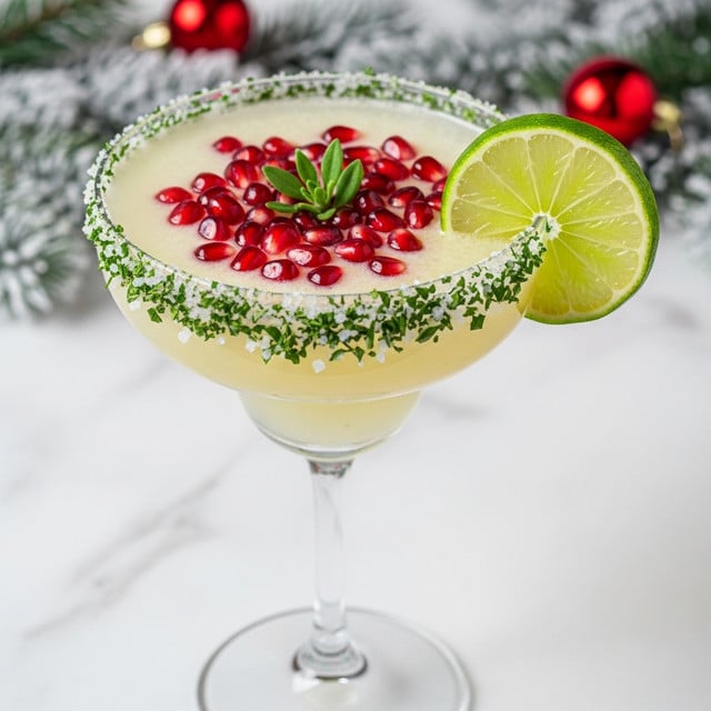 Festive Christmas Mistletoe Margarita Recipe