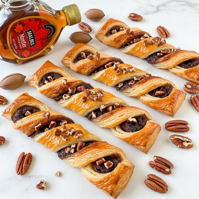 Maple Pecan Puff Pastry Braids Recipe
