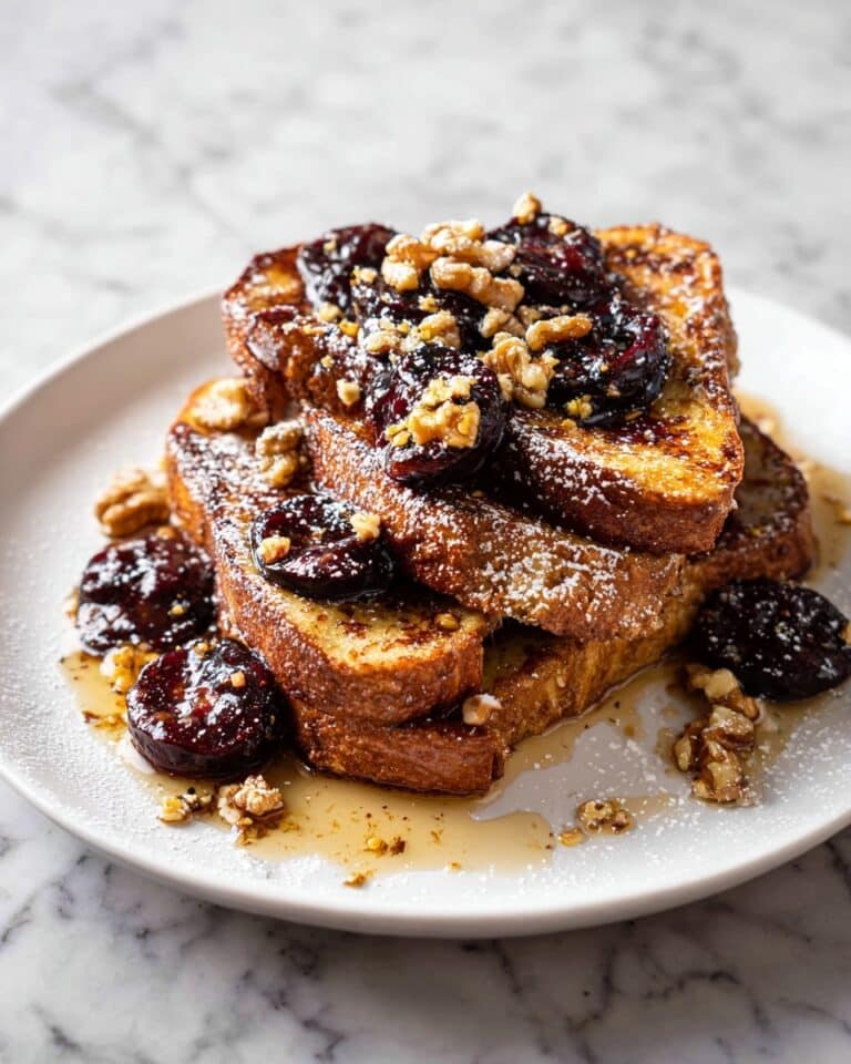 Ricotta-Stuffed French Toast with Prune Compote Recipe