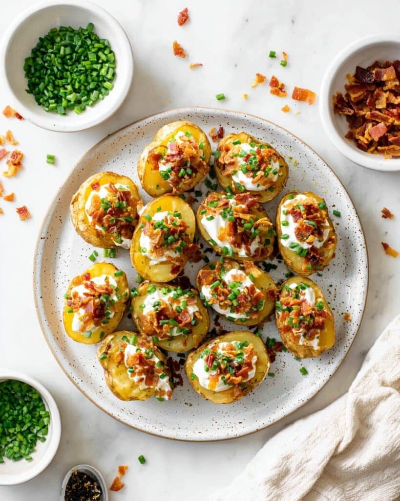 Loaded Mini Baked Potatoes Recipe