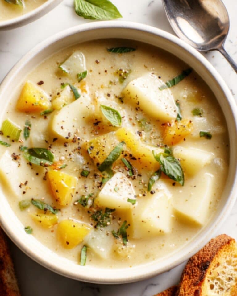 Lemony White Bean and Potato Soup Recipe