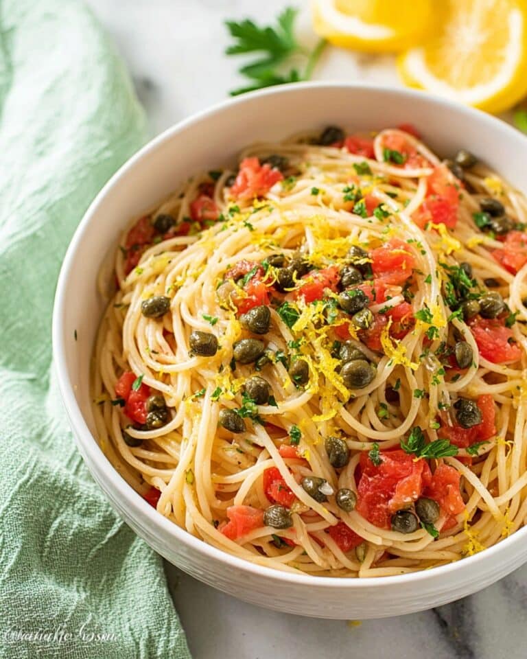 Lemon Capellini Salad Recipe
