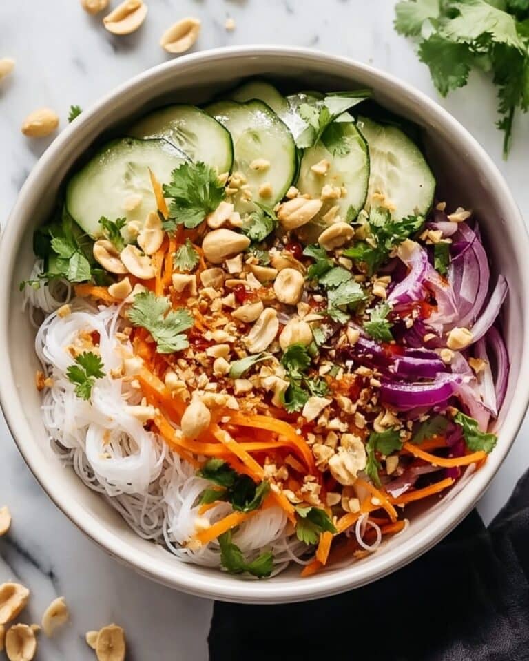Spring Roll Salad with Peanut Dressing Recipe