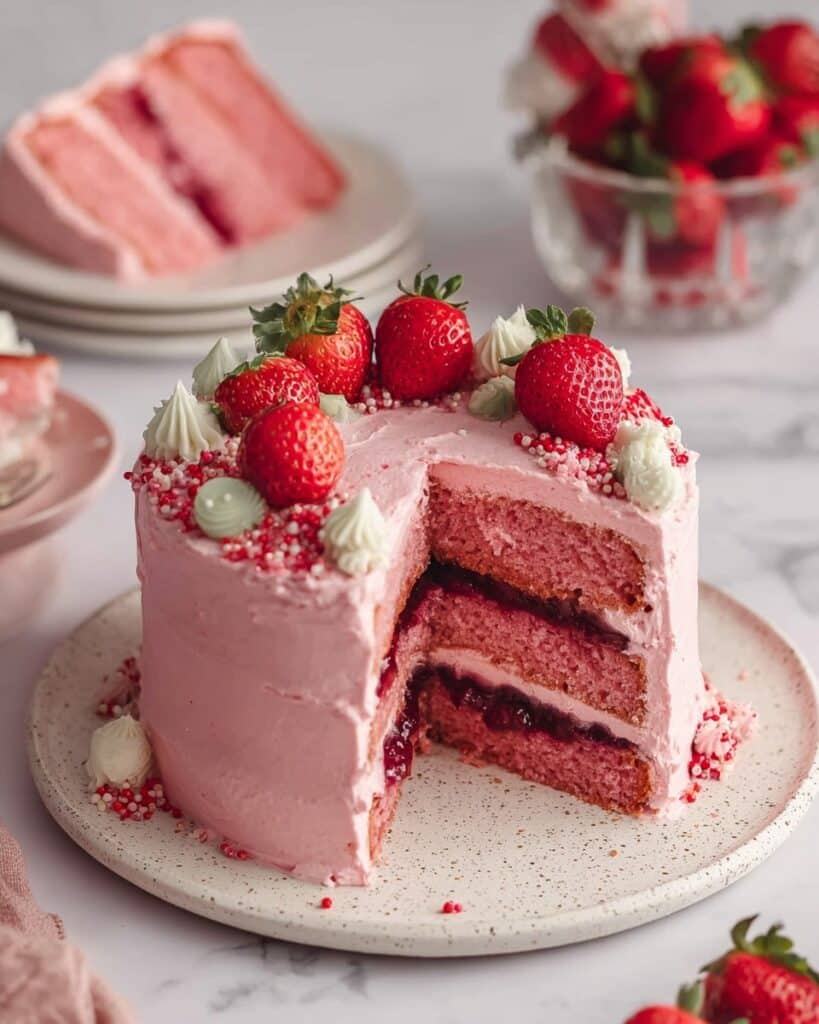 Small-batch Vegan Strawberry Cake Recipe