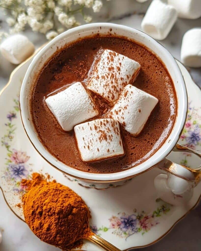 Spiced Hot Cocoa with Turmeric and Cinnamon Recipe