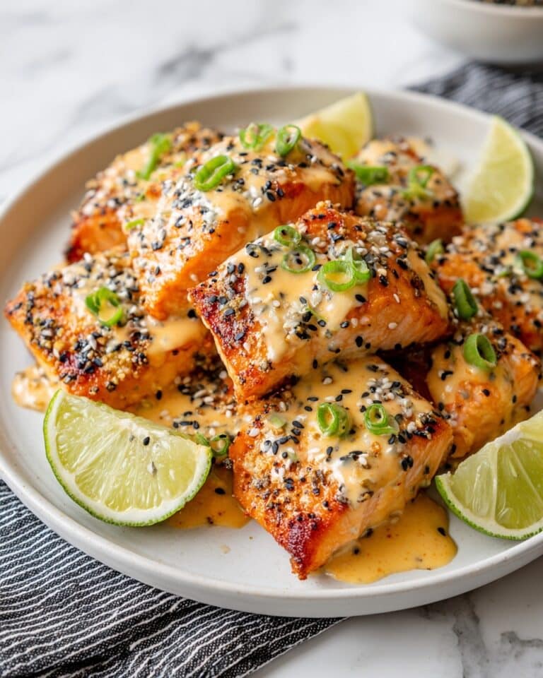 Bang Bang Salmon Bites with Spicy Thai Mayo Recipe