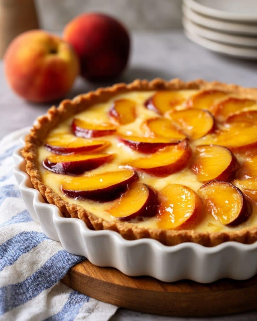 Custard Peach Pie Recipe