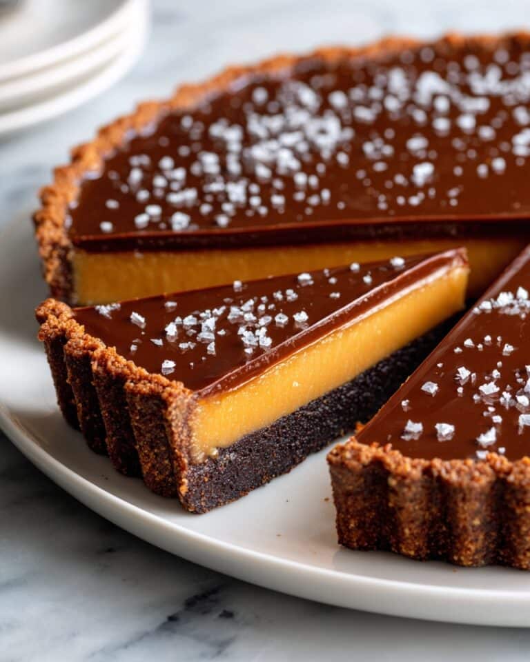 Gingerbread Caramel Tart With Chocolate Silk Recipe