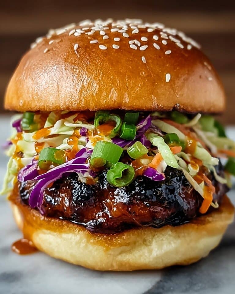 Savory Korean BBQ Chicken Sandwich with Crunchy Slaw Recipe