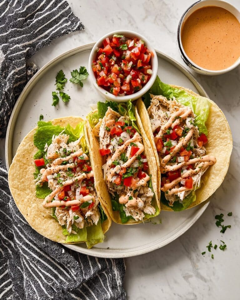 Shredded Chicken Tacos with Orange-Chipotle Sauce and Zesty Salsa Recipe
