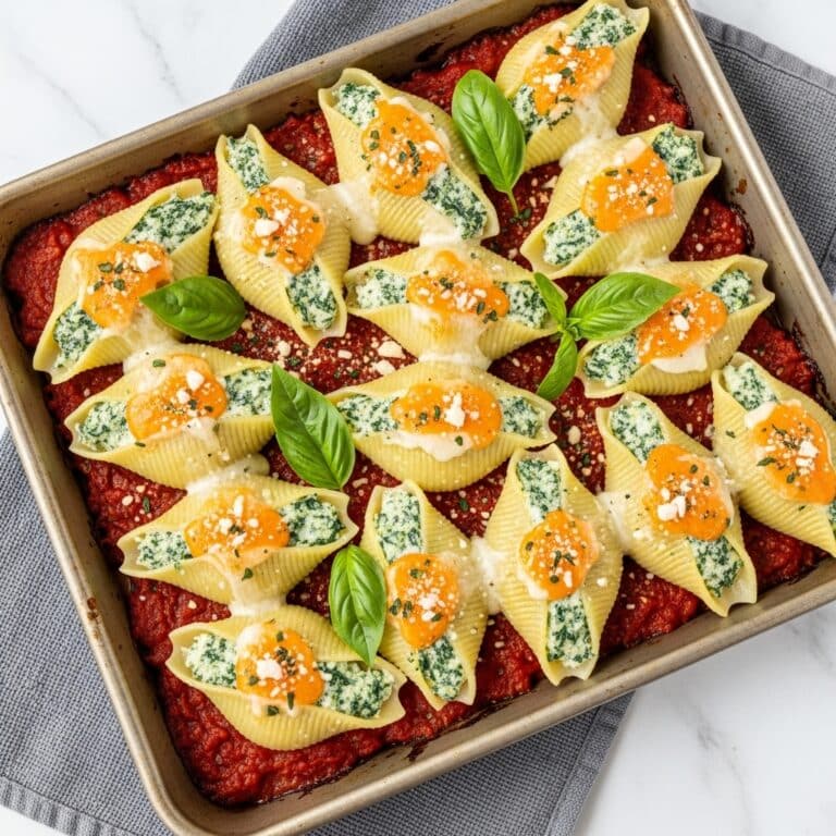 Creamy Spinach and Ricotta Stuffed Shells Recipe