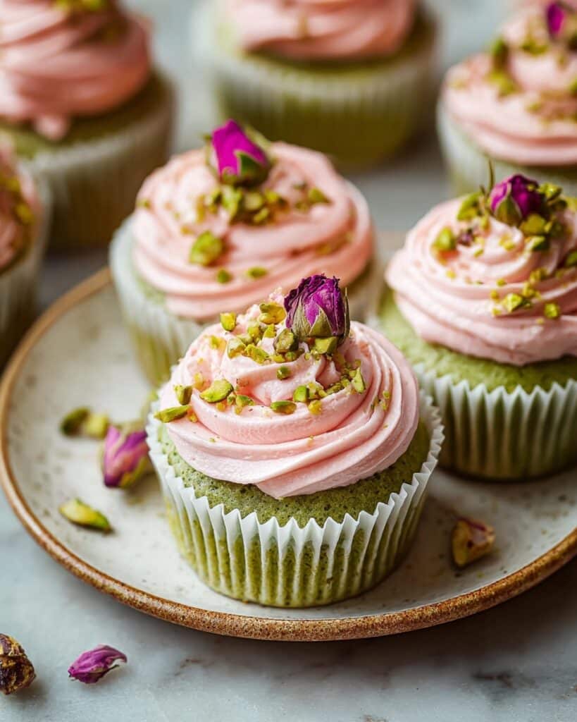 Vegan Mini Rose Cupcakes Recipe