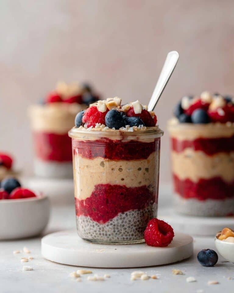 Peanut Butter and Jam Overnight Oats Recipe
