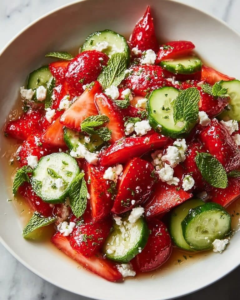 Strawberry Cucumber Salad with Feta, Basil, and Mint Recipe