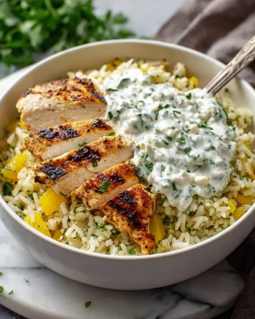 Dump-and-Bake Chicken Tzatziki Casserole Recipe
