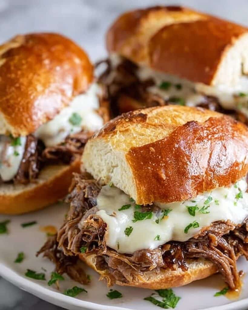 Crockpot French Dip Sandwiches Recipe