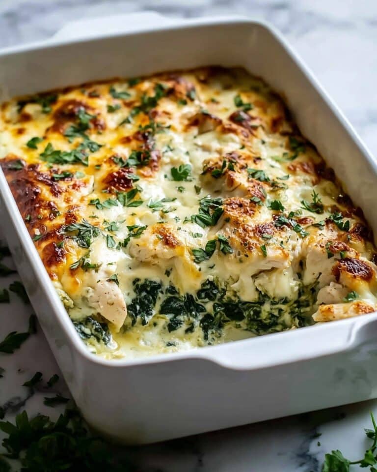 Creamy Chicken and Spinach Casserole Recipe