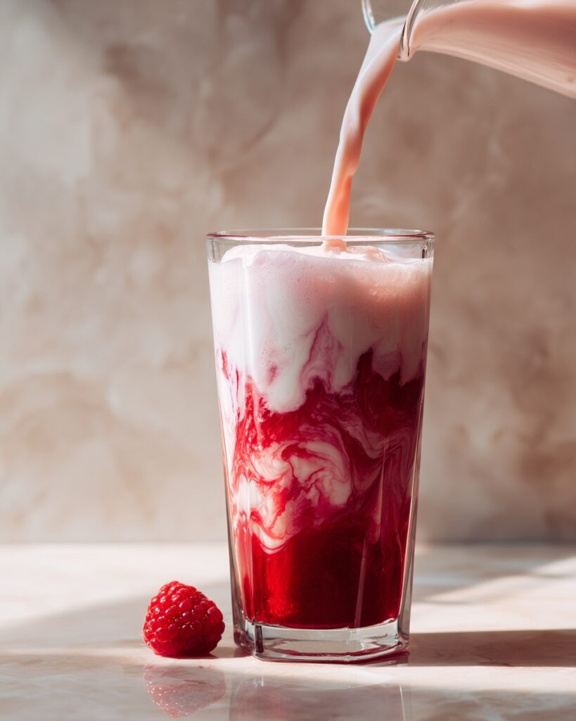 Raspberry Hibiscus Tea Latte Recipe