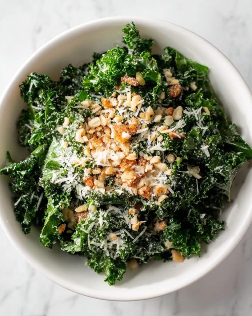 Low-Carb Lemon Parmesan Kale Salad Recipe