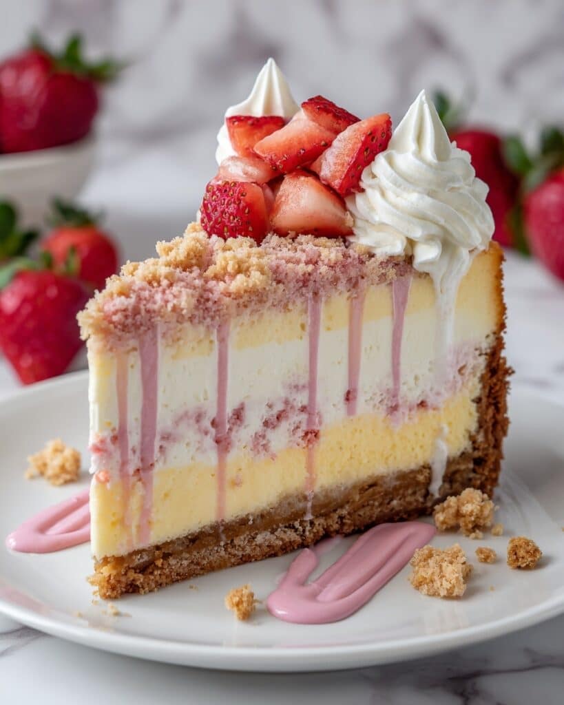 Decadent Strawberry Crunch Cheesecake Recipe
