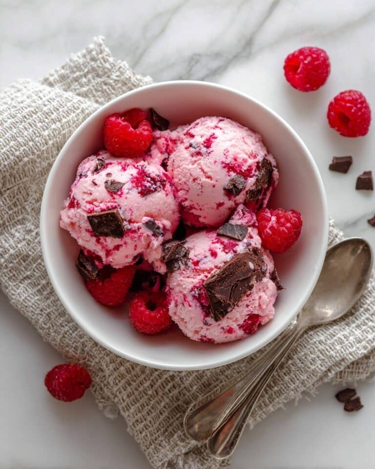 Raspberry Chocolate Chunk Ice Cream Recipe