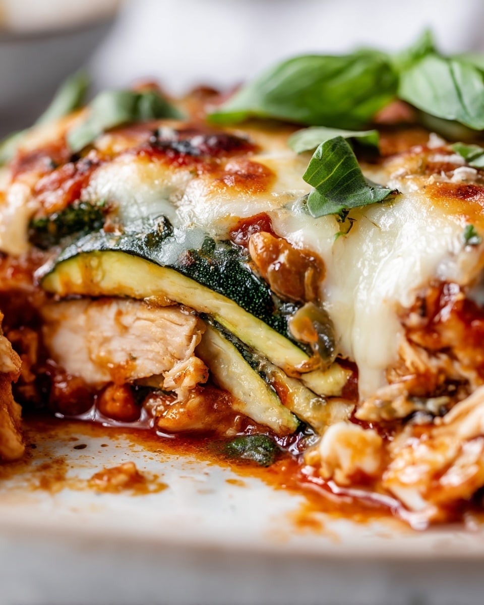 Creamy Cheesy Chicken Zucchini Bake Recipe