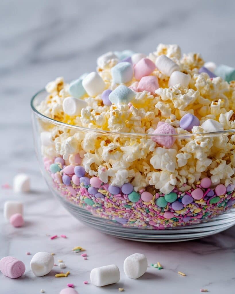 Magical Unicorn Marshmallow Popcorn for Whimsical Fun Recipe