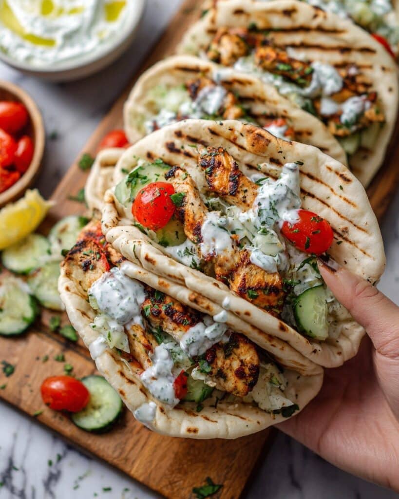 Grilled Mediterranean Chicken Tacos Recipe