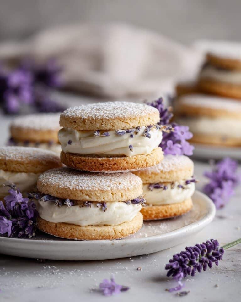 Lemon Lavender Sandwich Cookies Recipe