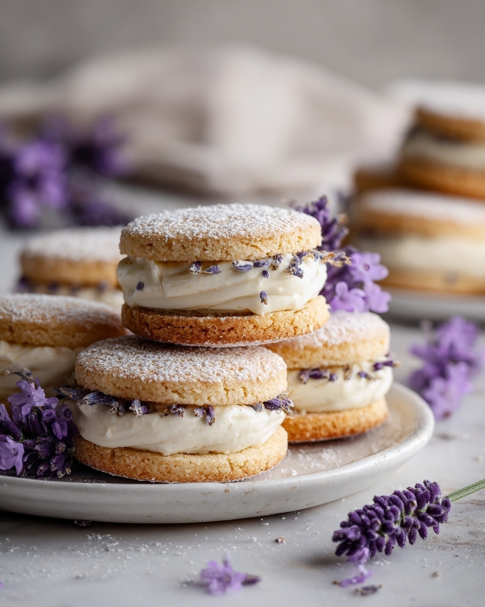Lemon Lavender Sandwich Cookies Recipe